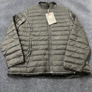 Heatkeep Jacket Women's 2XL Black Faux Fur Lined Cloudfill Full Zip Puffer Warm